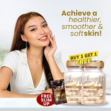 Load image into Gallery viewer, Take your skin to the next level with Glow White it's a whitening oral supplement that naturally protects the skin from UV rays and slows down the production of melanin making your skin more luminous and radiant.

Due to its whitening actives, it actually works to reduce fine lines and wrinkles while keeping your skin hydrated at the same time.

It also work as a barrier to prevent permeability and will help keep your complexion fresh and clear.
